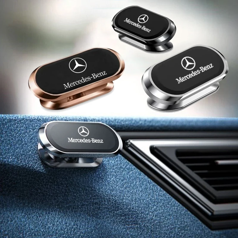 Фото Магнитный держатель для телефона в автомобиль для Mercedes-Benz AMG W205 W203 GLC GLK W206 W168 W169 W220 C180 C200 W211 (крепление на центральную часть руля) №2