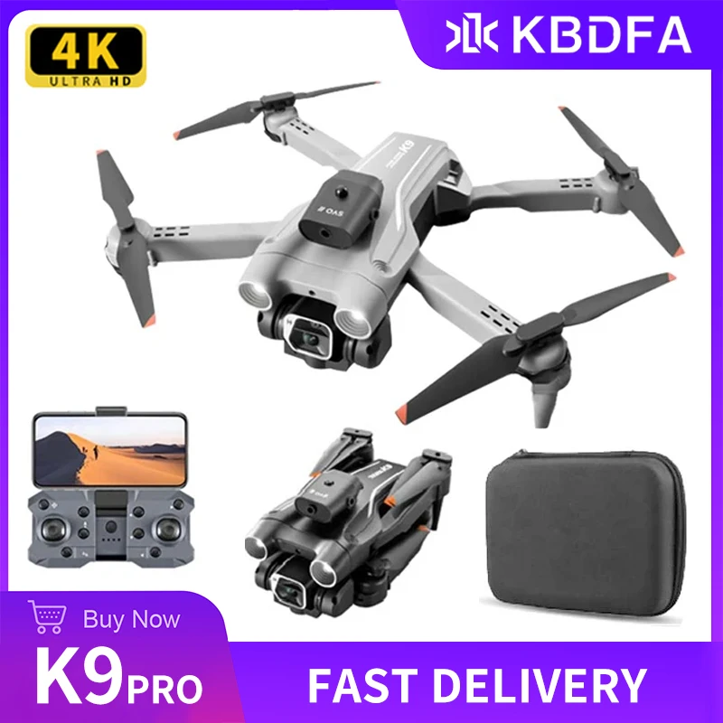 

Квадрокоптер KBDFA K9Pro, профессиональный, 4K, широкоугольный, с оптическим потоком, локализацией, обход препятствий, дистанция 5000 м