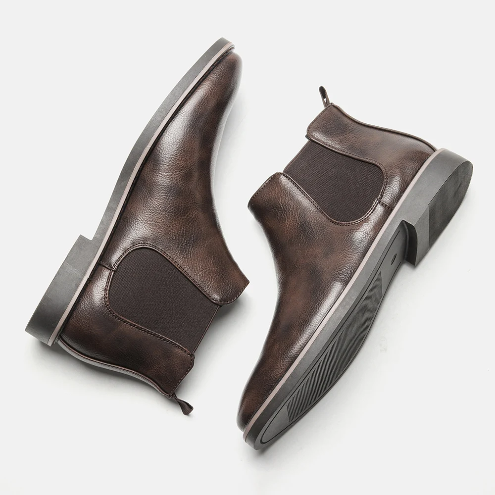 

40~46 Chelsea Boots Men Brand Comfortable 2022 fashion Men Leather Boots