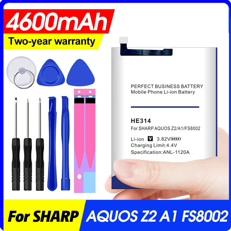 

Аккумулятор 4600 мАч He314 для телефона Sharp Aquos Z2 A1 Fs8002 высокого качества
