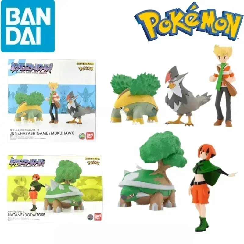 Bandai оригинальные весы World POKEMON Sinnoh Gardenia Torterra Barry Grotle Staraptor аниме фигурки игрушки