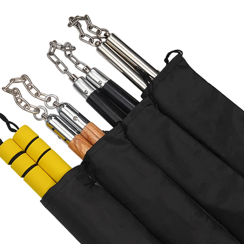 Сумка Nunchucks универсальная прочная черная сумка на шнурке для хранения светящихся