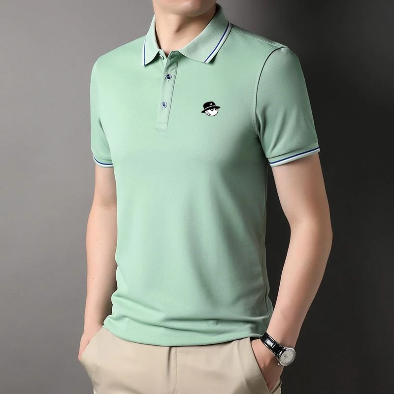 Malbon Golf T-shirt for Men 2023 Summer Golf Wear Men Fashion Casual Waffle Men's Golf Clothing Long Sleeve Tops Utaa Golf Shirt