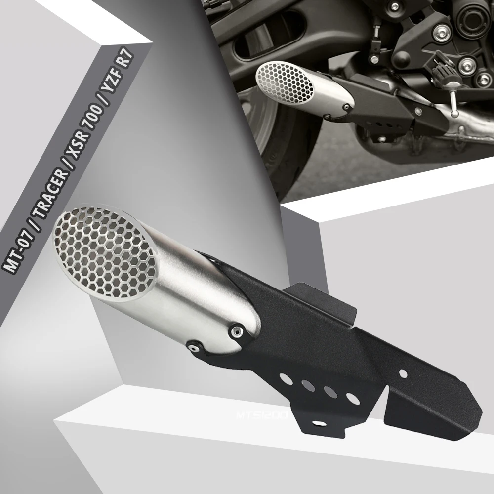 

STYLE EXHAUST COVER Protection Motorcycle Exhaust Pipe FOR YAMAHA MT-07 2017 Tracer 2016 18 FZ-07 2014- XSR700 2015 2021 YZF R7