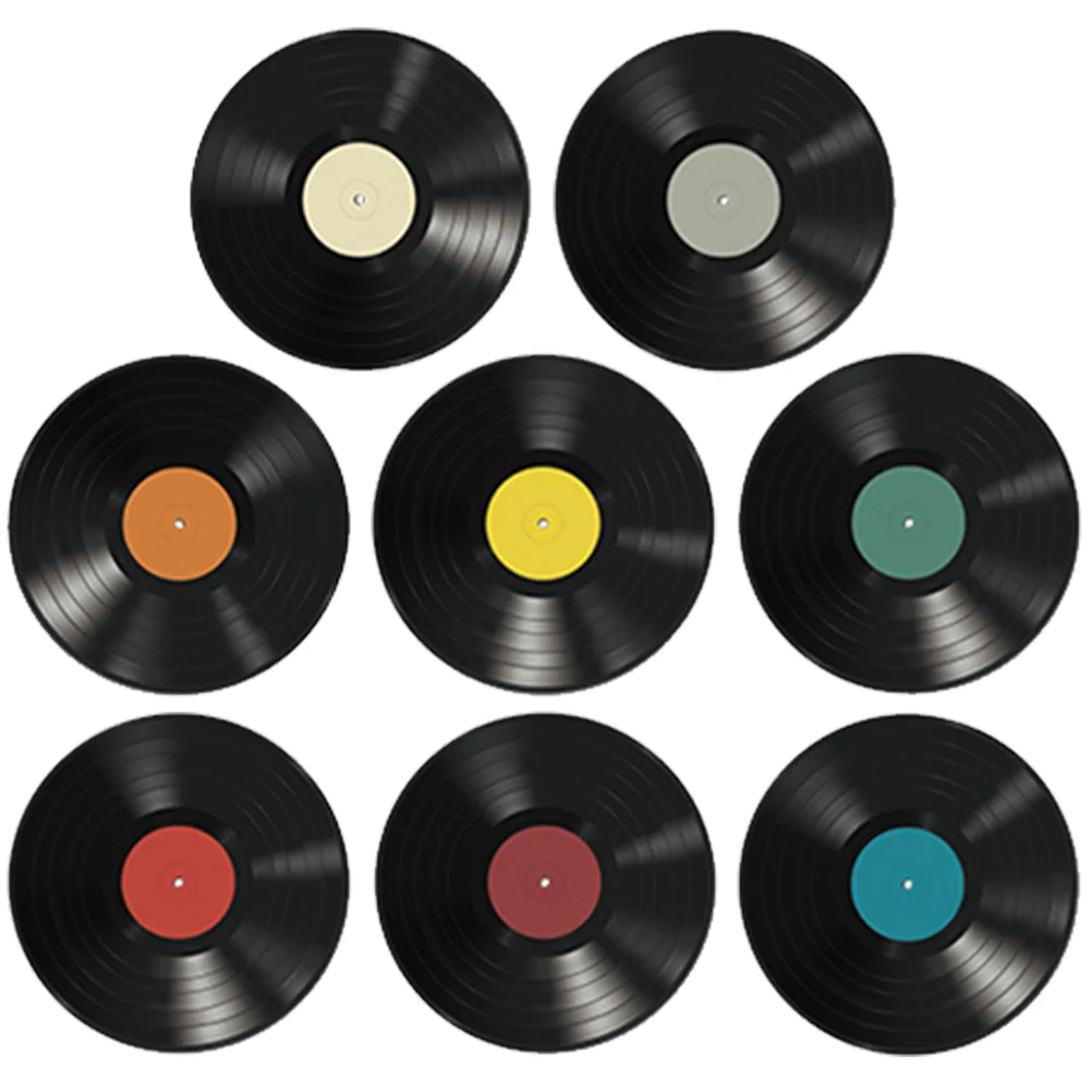 

8 шт., винтажные виниловые украшения для дома