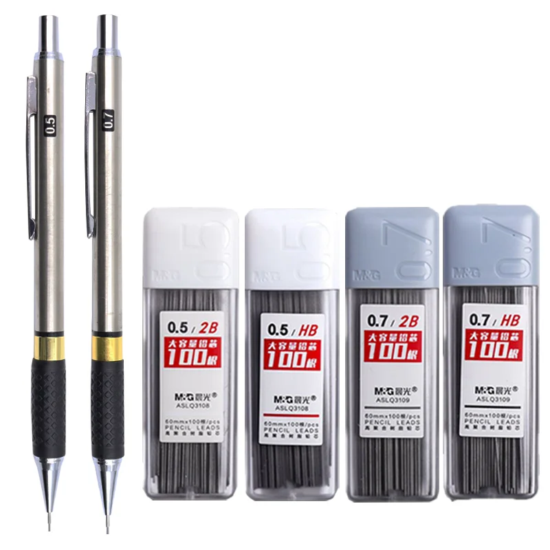 Set Hb/2b Lead Anti Slip Grip Pencils For Drawing Sketching Student Business Schoo