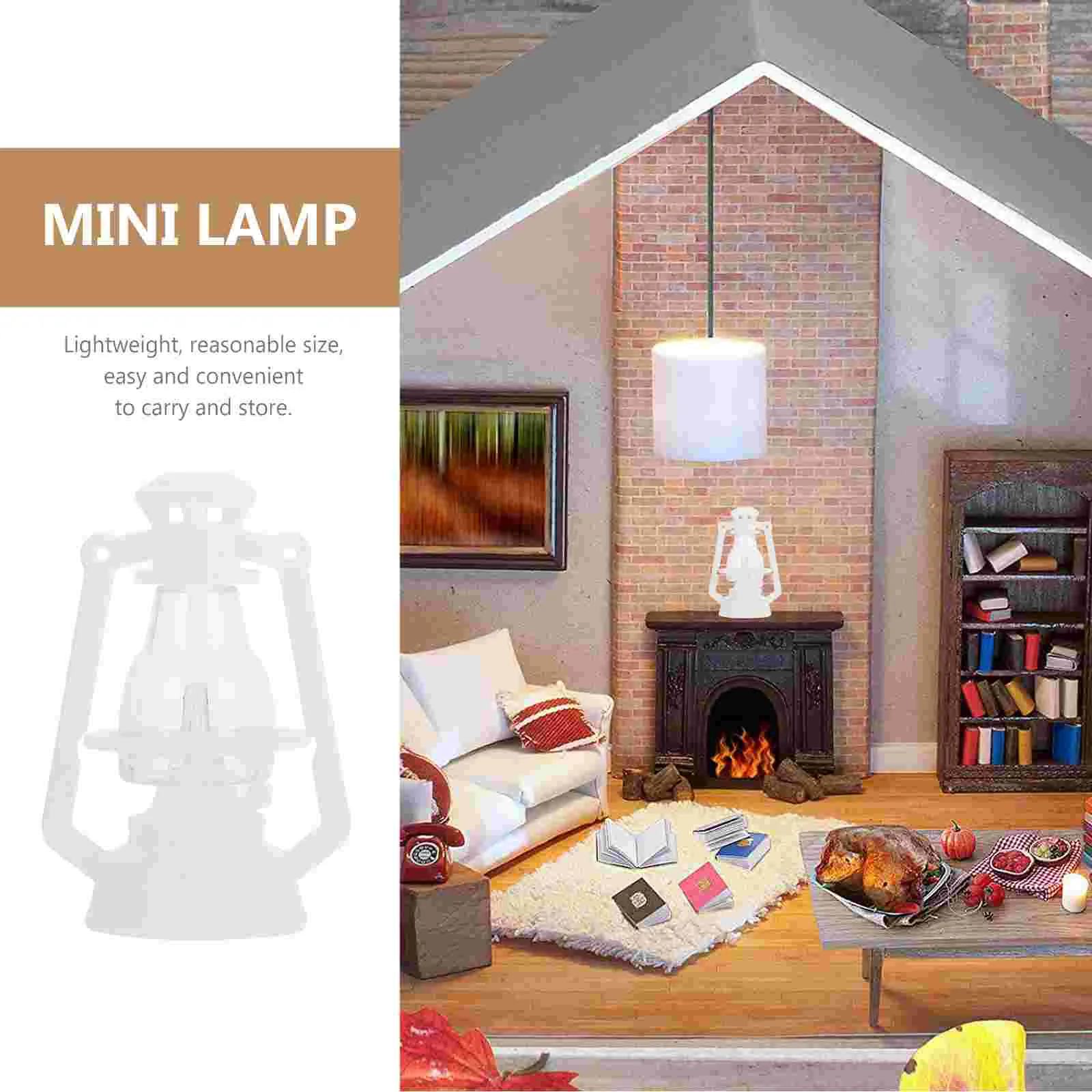 6 шт. миниатюрные фонарики для рукоделия масляная лампа дом керосиновые огни