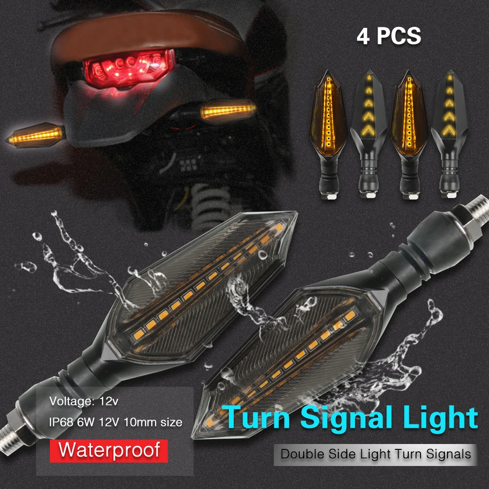 

12V LED Turn Signals Light Flasher Stop Tail Lamp For Suzuki GSF GSF650 GSF1200 GSF1250 Bandit SV650 SV1000 GSX1400 SV 650 1000
