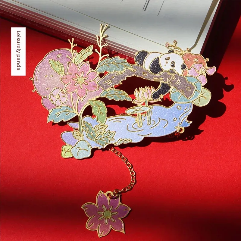 Креативная металлическая закладка с изображением животных зоопарка китайский