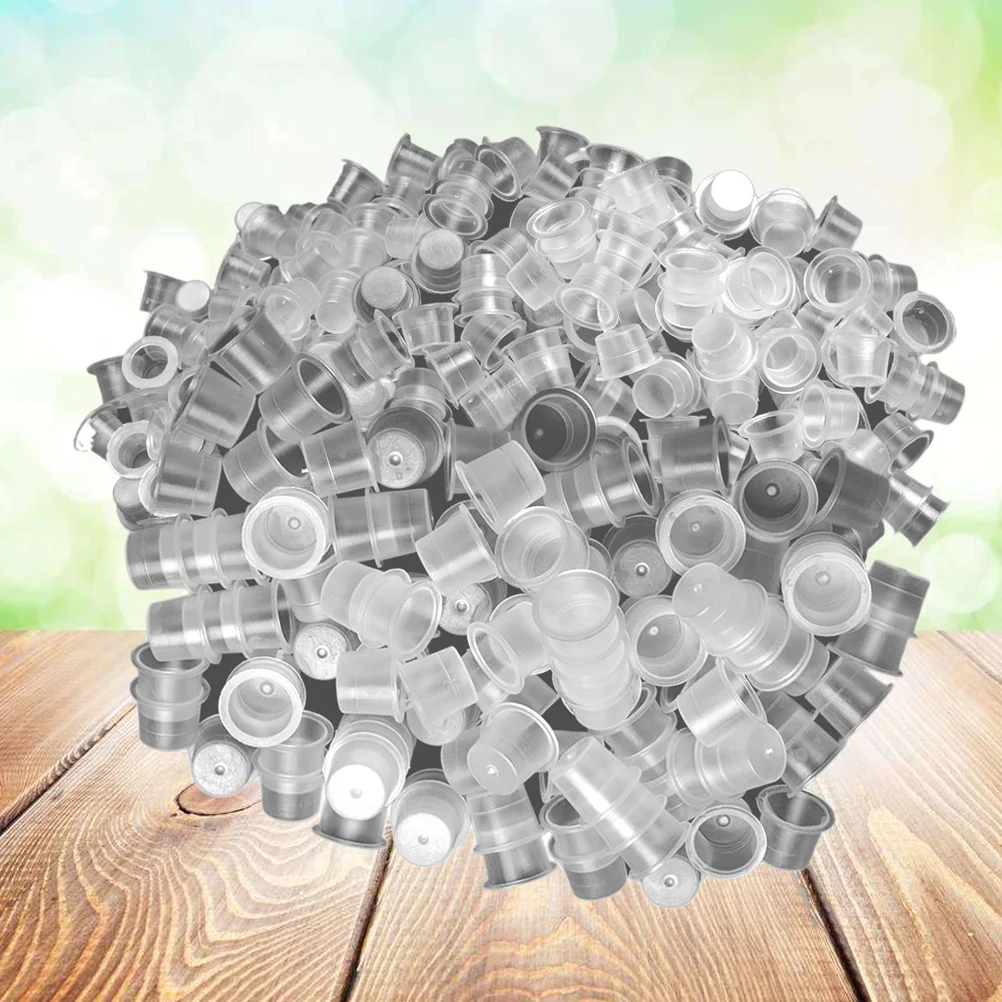 

300pcs Ink Caps Mixed Mini Ink Container Permanent Cups for Makeup