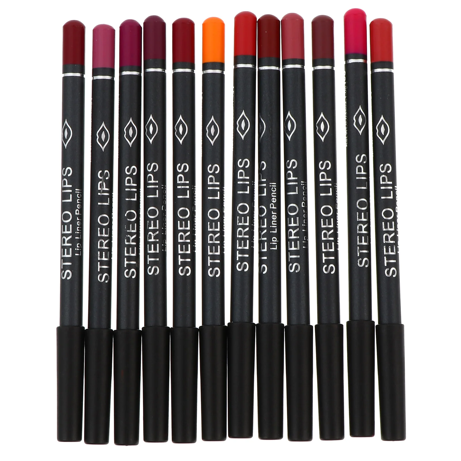 

12Pcs Smooth Waterproof Lip Liner Matt Lip Lining Supplies