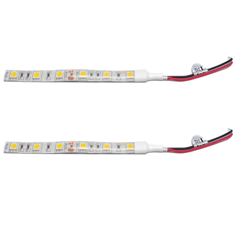 

2Pcs 10Cm Waterproof 5050 Led Strip Lights Dc 12V Caravan Boat Car,White & Red