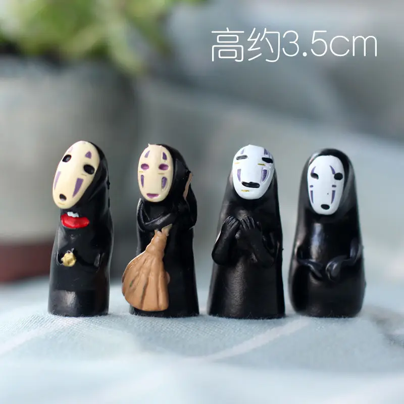 

4 шт./партия, фигурки героев аниме «нет лица»