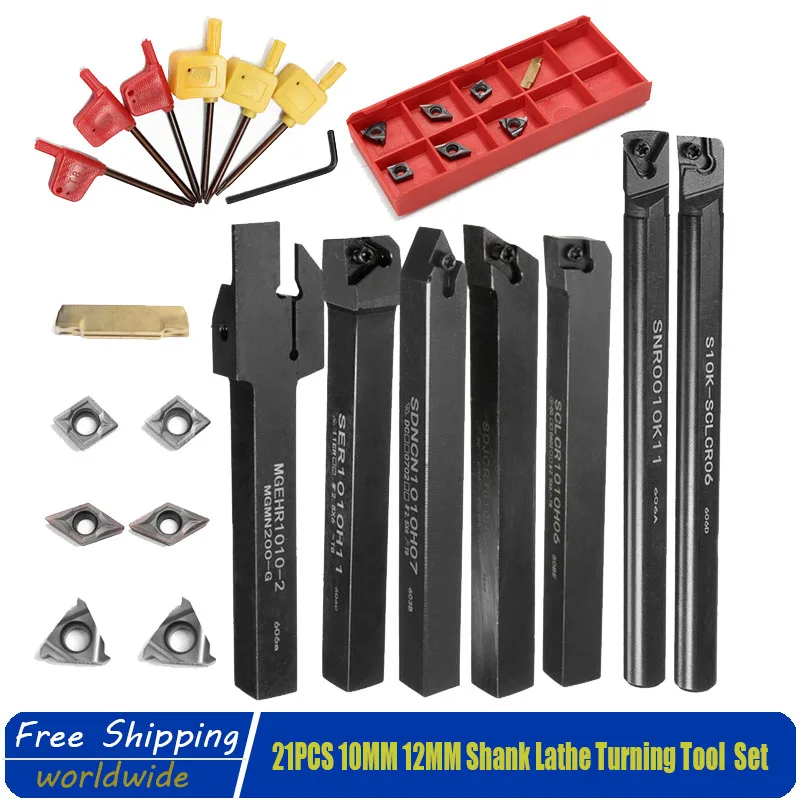 

7 шт. 10 мм хвостовик держатель токарного инструмента Расточная штанга токарный набор инструментов Токарный станок металлический резак тока...