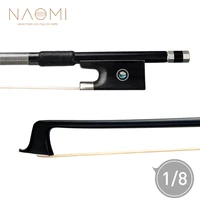 naomi 18 carbon fiber violin bow white horsehair straight wgreet balance open and powerful tone all parts professional mounted