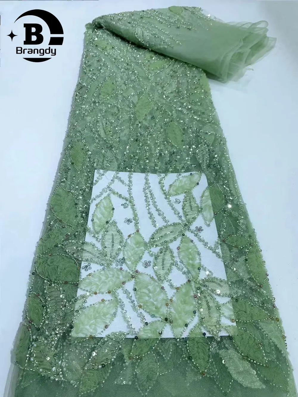 Brangdy африканская кружевная ткань для жениха 2024 высококачественные блестки