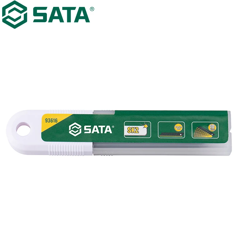 Набор лезвий из 10 титановых ножей SATA 93616, 8 секций, 18x100 мм, высококачественные материалы, тонкая работа