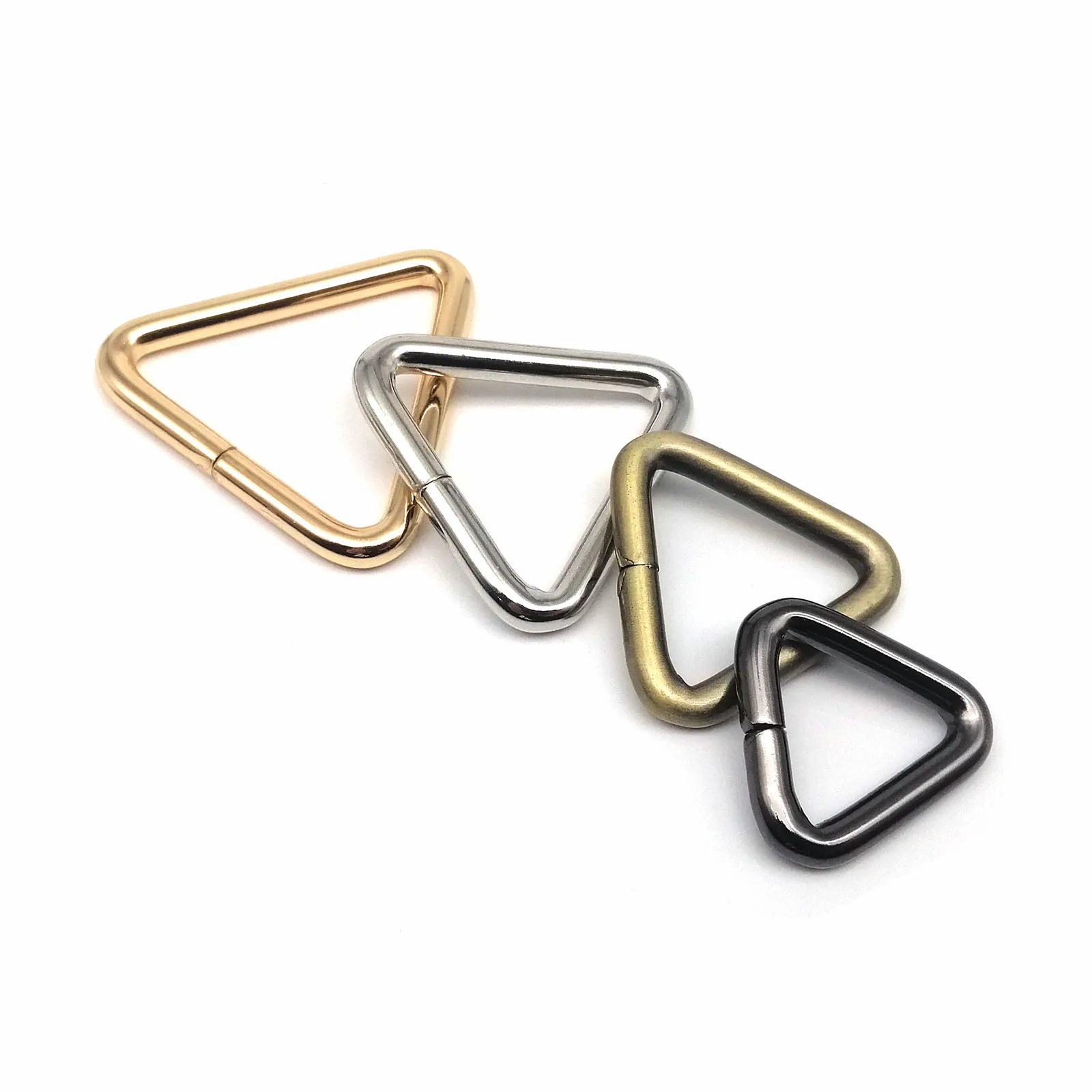 5pcs Iron High Quality 20mm 25mm 32mm 38mm Handbag Leather Bag Strap Belt Dog Collar Chain Web O Dee Triangle Ring Buckle Clasp - купить по
