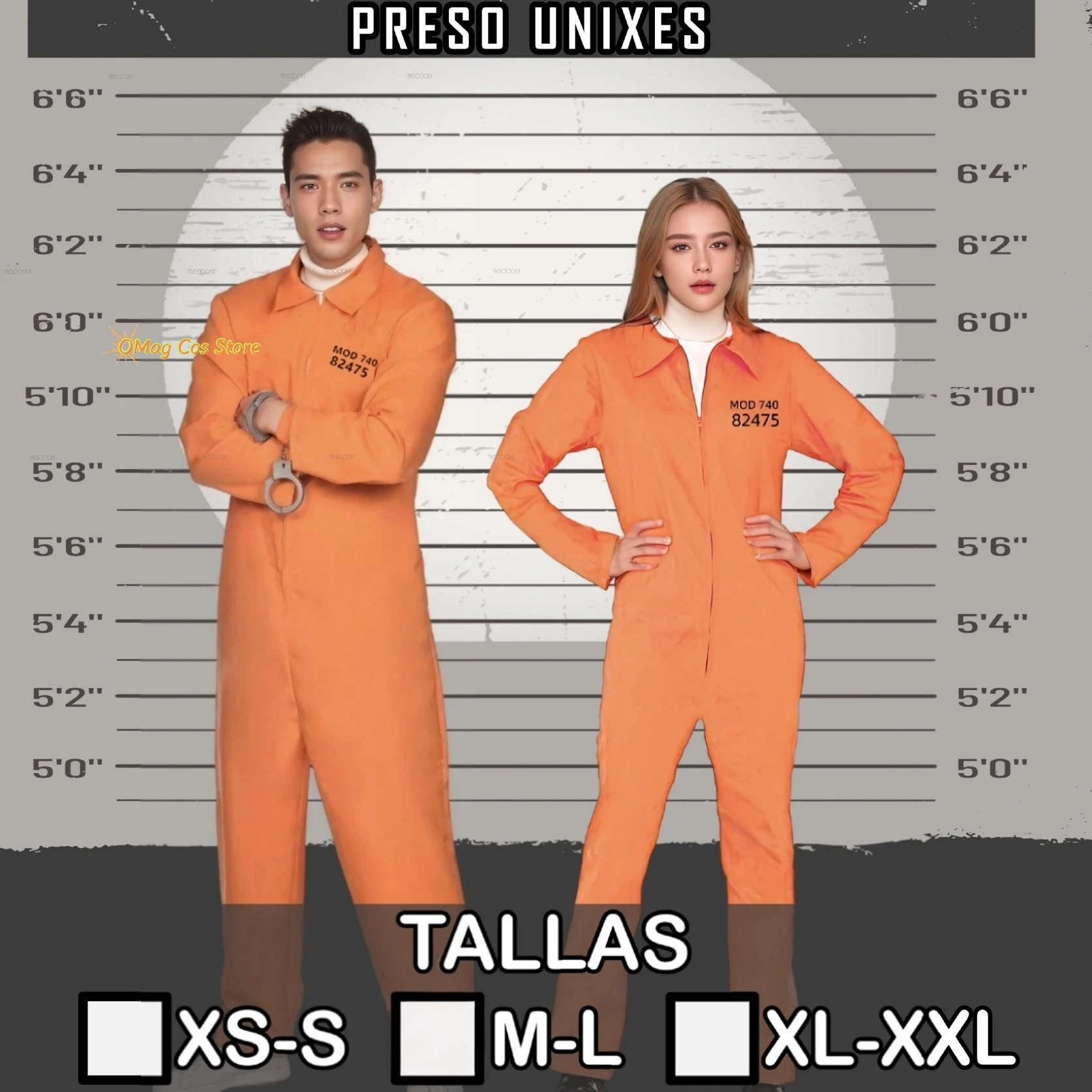 Забавные костюмы унисекс на Хэллоуин тюремная форма костюм для мужчин и женщин