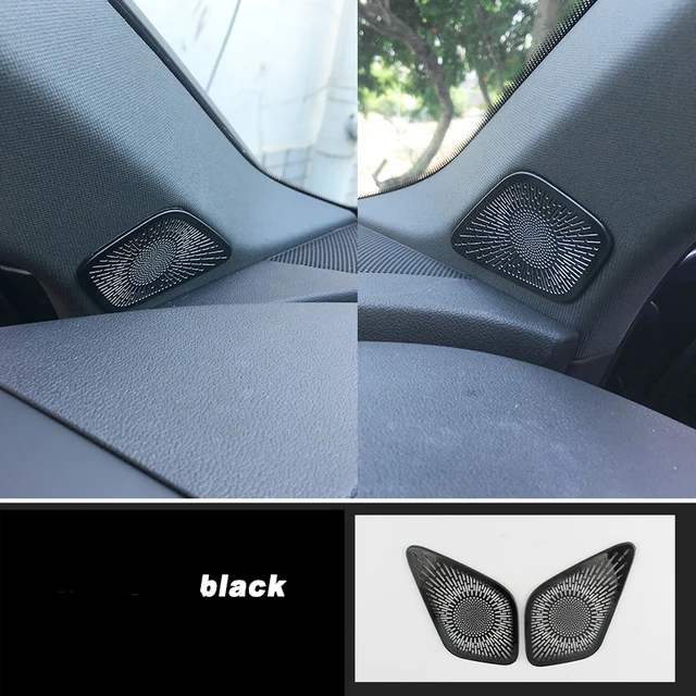 For Audi A3 8y  2021 Stainless Steel Car Interior Window A Post Audio Sound Speaker Panel Cover Styling
