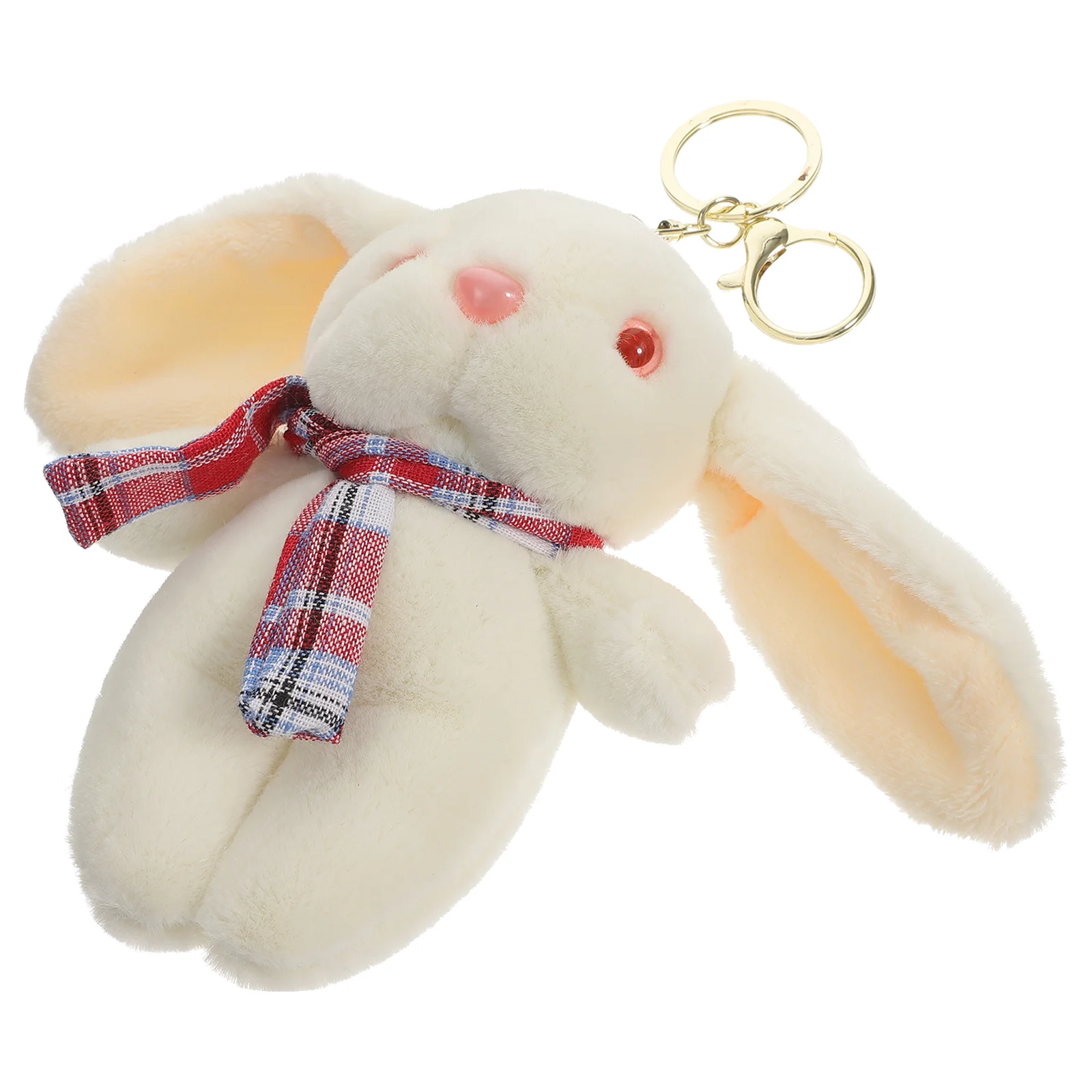

Plush Rabbit Keychain Handbag Hanging Decor Decor Car Car Key Holder Rabbit Key Ring Stuffed Animal Pendant Purse Keychain
