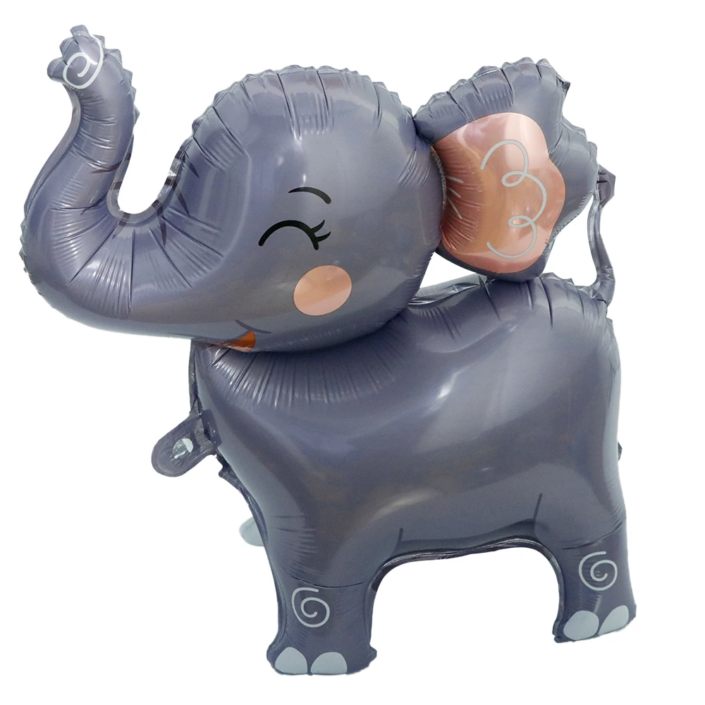 3D стоячий слон алюминиевая пленка воздушный шар украшения для дня рождения
