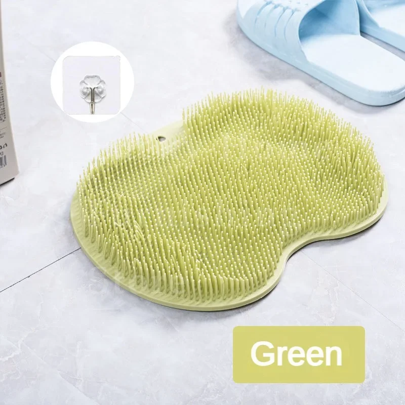 

Силиконовый скребок для ног, отшелушивающая губка для ванны, удаление омертвевшей кожи, аксессуары для ванной комнаты, спа, протирка спины ног, нескользящий коврик для ванны