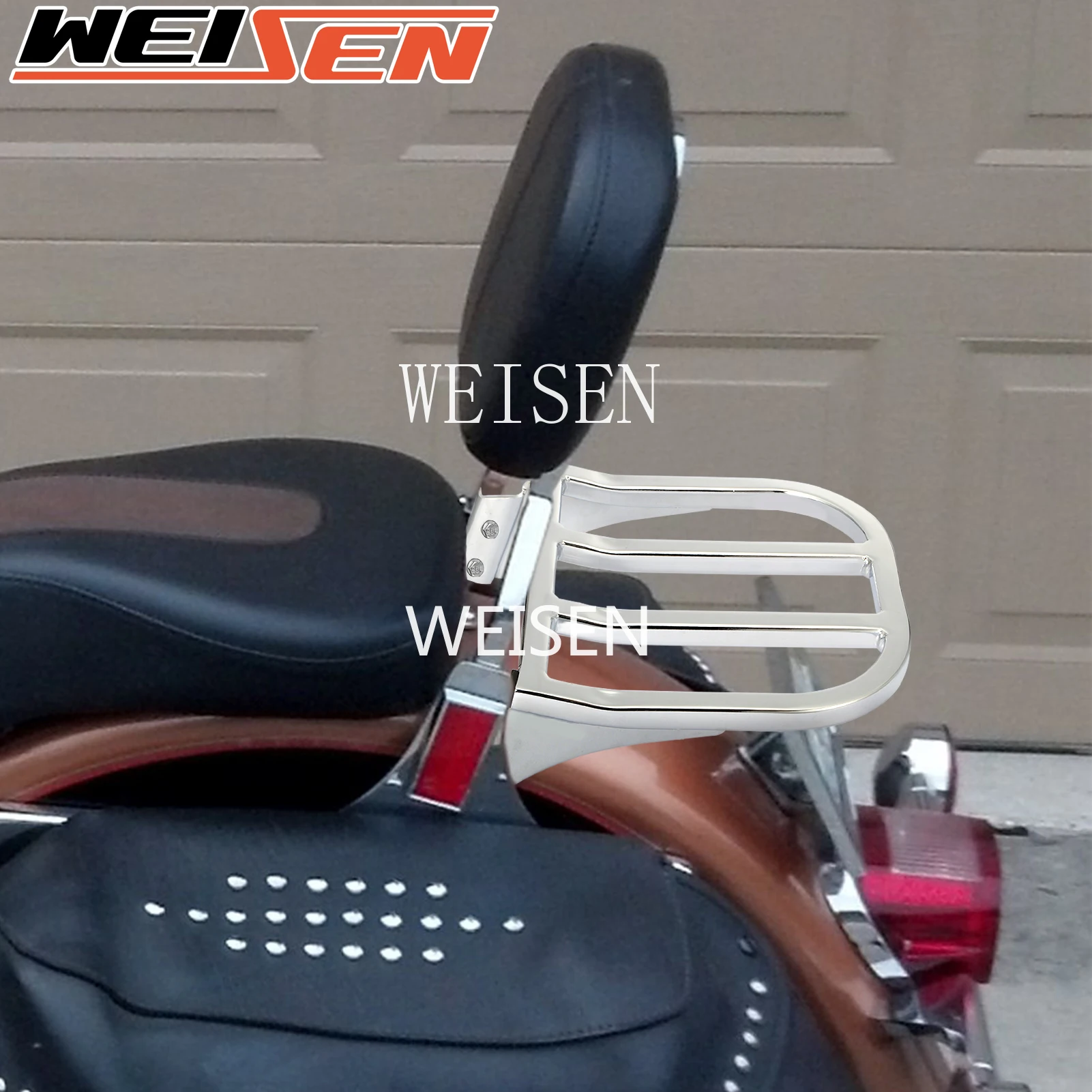 Универсальная съемная задняя спинка багажника для мотоцикла Harley Heritage Softail Dyna