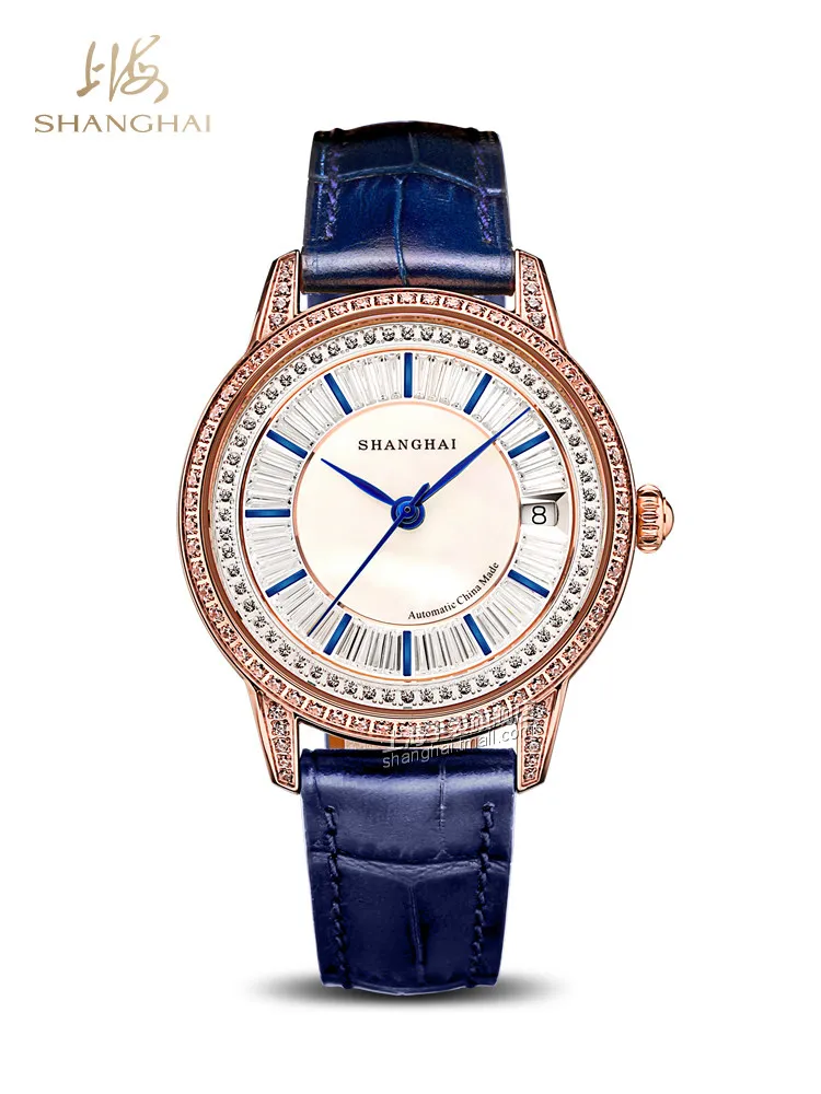 Фото Женские механические часы Shanghai Watch Metropolis Modern Series Crystal Orchid Heart №5