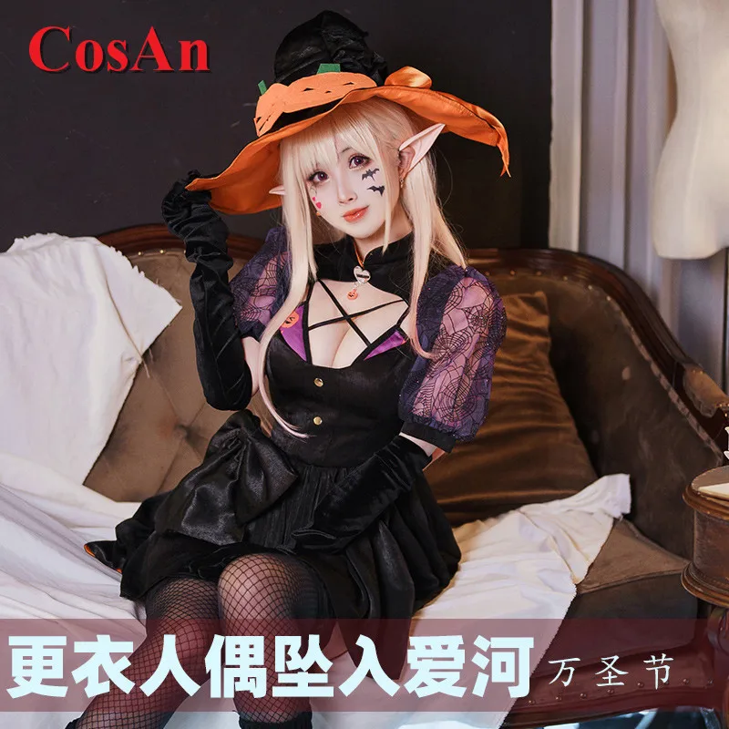 

CosAn Anime My Dress-Up Darling Kitagawa Marin Cosplay Costume Hallowmas Dress Activity Party Role Play Clothing XS-XXL