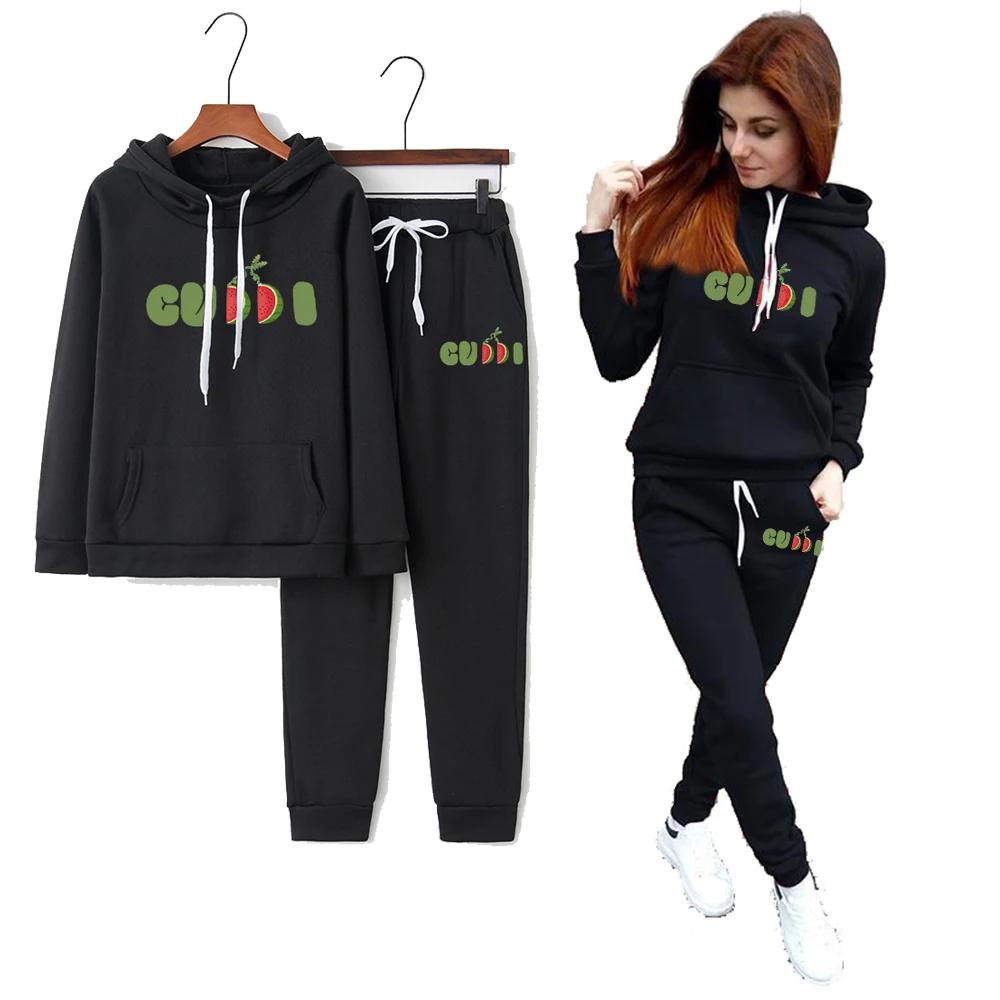

Fashion Print Women's Activewear Hoodie and Pant Set Activewear 2 Piece Athleisure Shopping