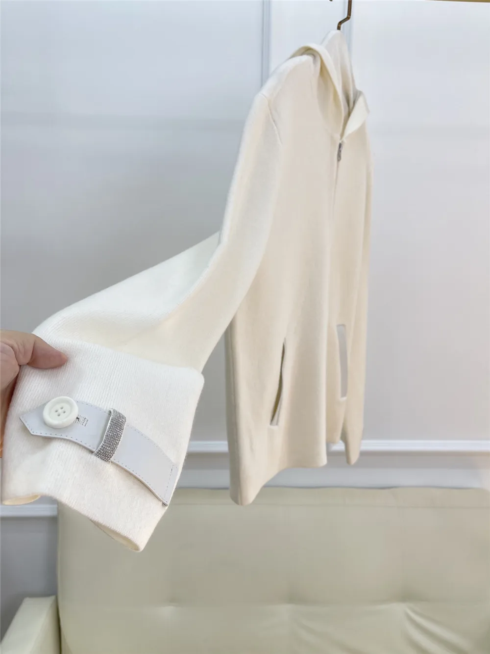 Женский шерстяной кардиган с капюшоном свитер из овчины мягкая удобная куртка