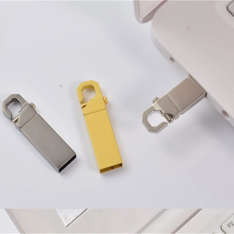 Металлический серебристый и золотой флеш-накопитель 2 0 металлический USB