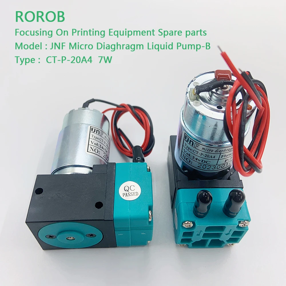 

JNF 24V DC 7W Ink Pump Micro Diaghragm Liquid Pump for Flora/Allwin/Witcolor/Sky-Color Solvent Printer Other Inkjet Equipment