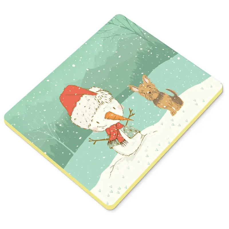 

Cropped Ears Snowman Christmas Kitchen or Bath Mat 20x30 Alfombra de baño Absorbent bathroom mat White bath mat Cute bathroom a