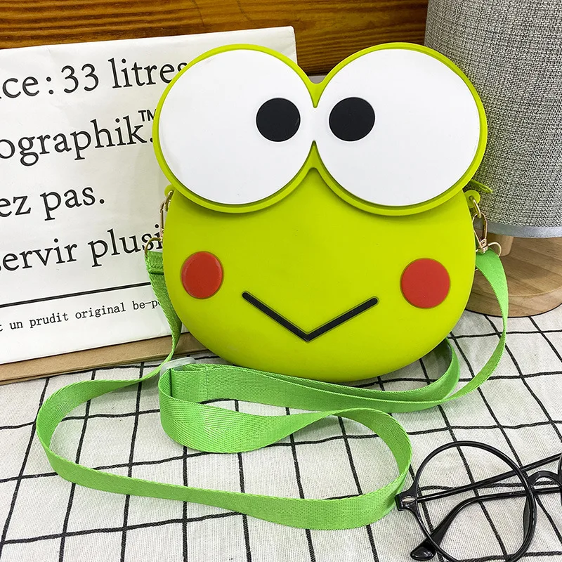 Силиконовая сумка Kawaii с рисунком аниме Keroppii Диагональная Сумка сумка-мессенджер