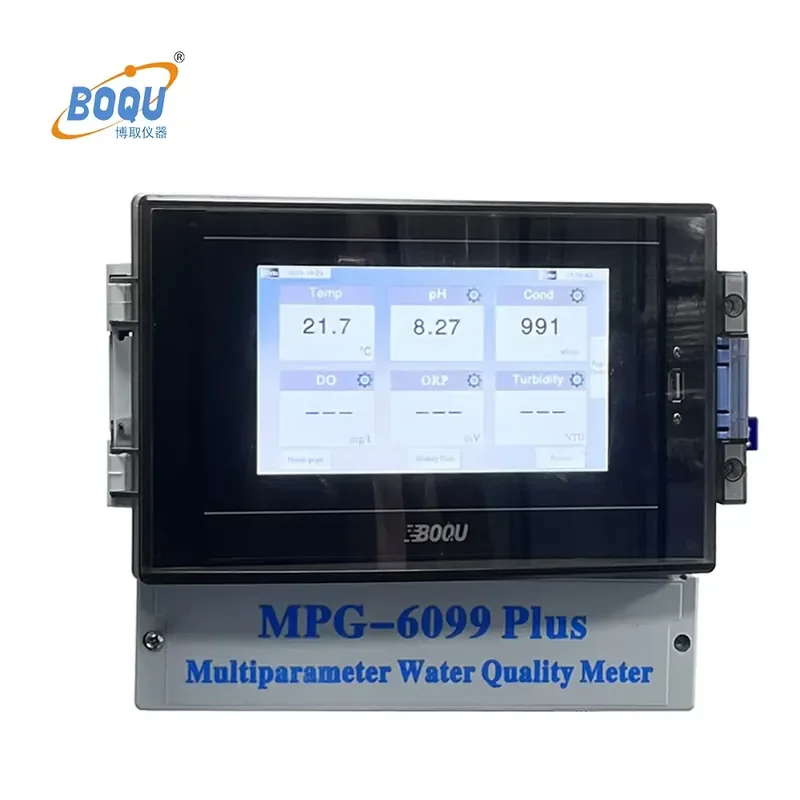 Фото Многопараметрический измеритель качества воды MAF IOT MPG-6099Plus с цифровым измерением pH, EC, DO, TSS, мутности, ХПК, аммиака, температуры и ионов №4