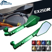 motorcycle cnc universal rearview mirror side mirrors 8mm 10mm for kawasaki ex250r 2008 2009 2012 gtr1400 concour 20007 2016