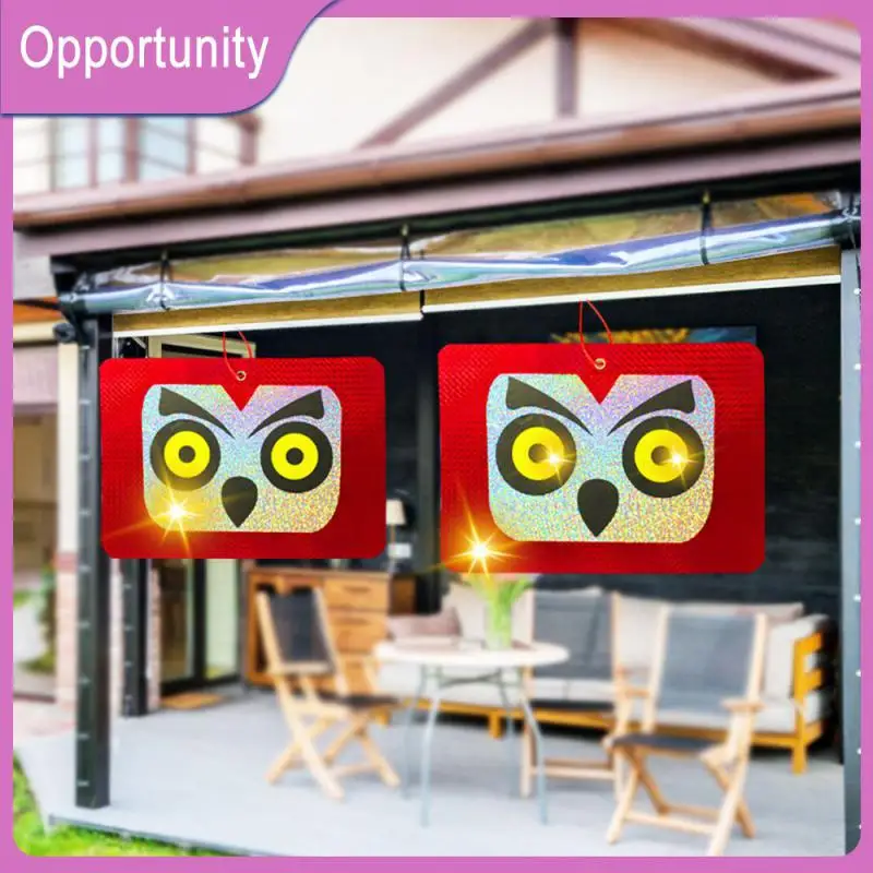 

Repellent Tool Bird Repellent Tool Square Face Cat Head Laser Reflective Balcony Bird Repellent Owl Agricultural Garden