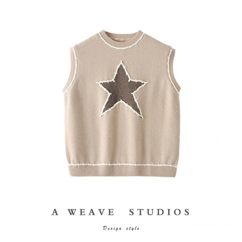 Женский плотный Свободный пуловер с круглым вырезом в европейском стиле |