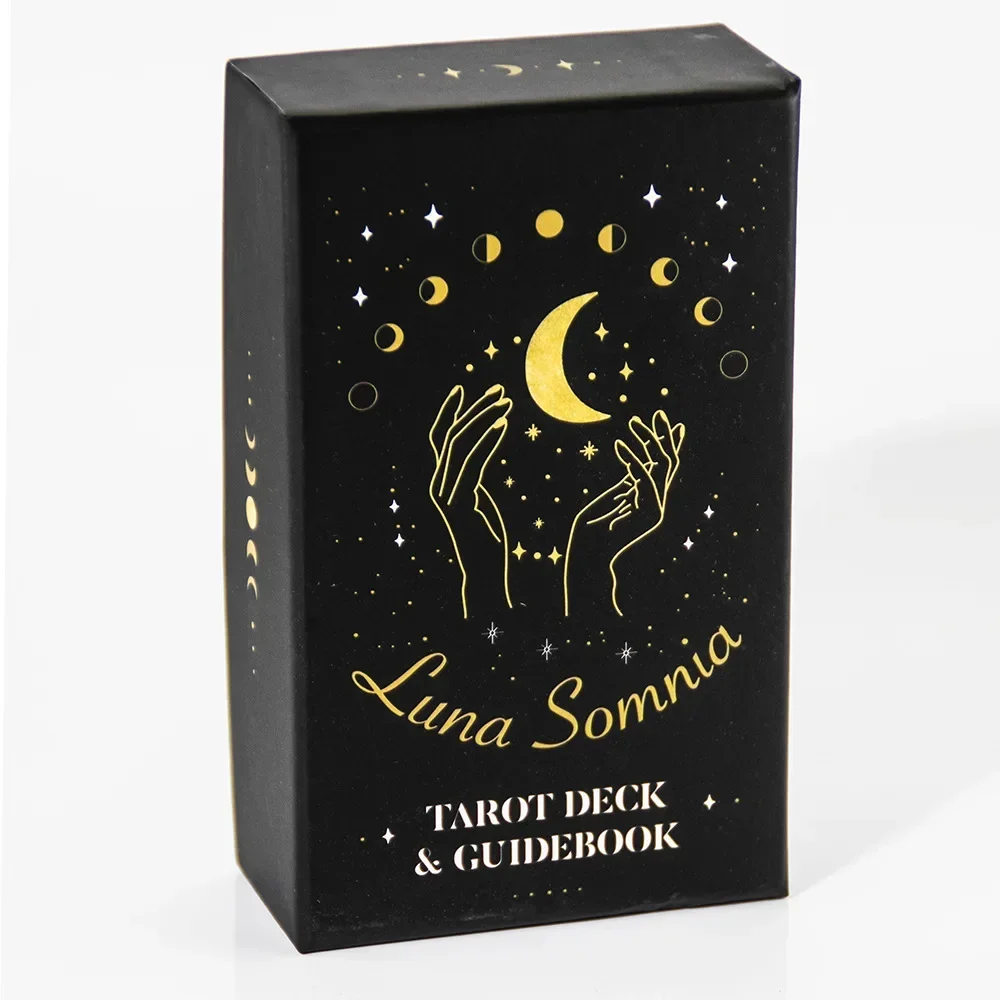Luna somnia Tarot 78 шт. карт Размер 1:1 Позолоченный край руководство книга Таро