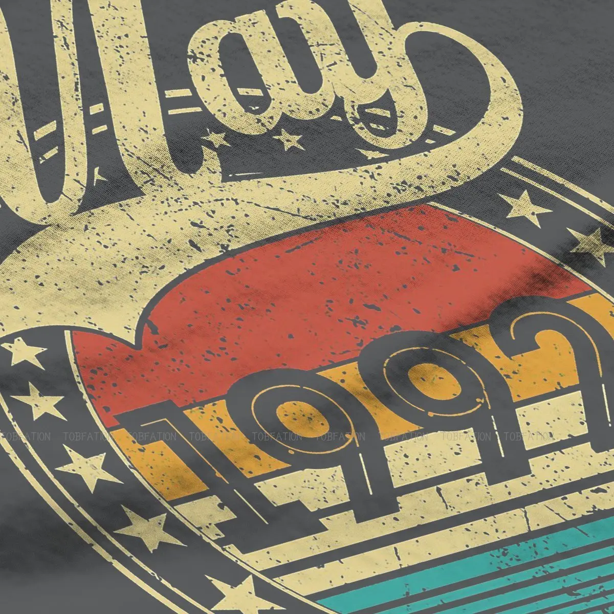 Футболка с графическим принтом для девочек Повседневная футболка в винтажном