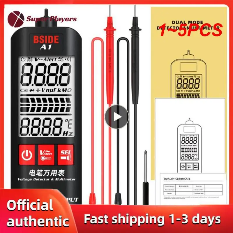 

1~5PCS Mini Multimeter Automatic Intelligent Digital Multimeter LCD Display Multimetro DC AC Voltage Ohmmeter NCV Hz Wire Tester