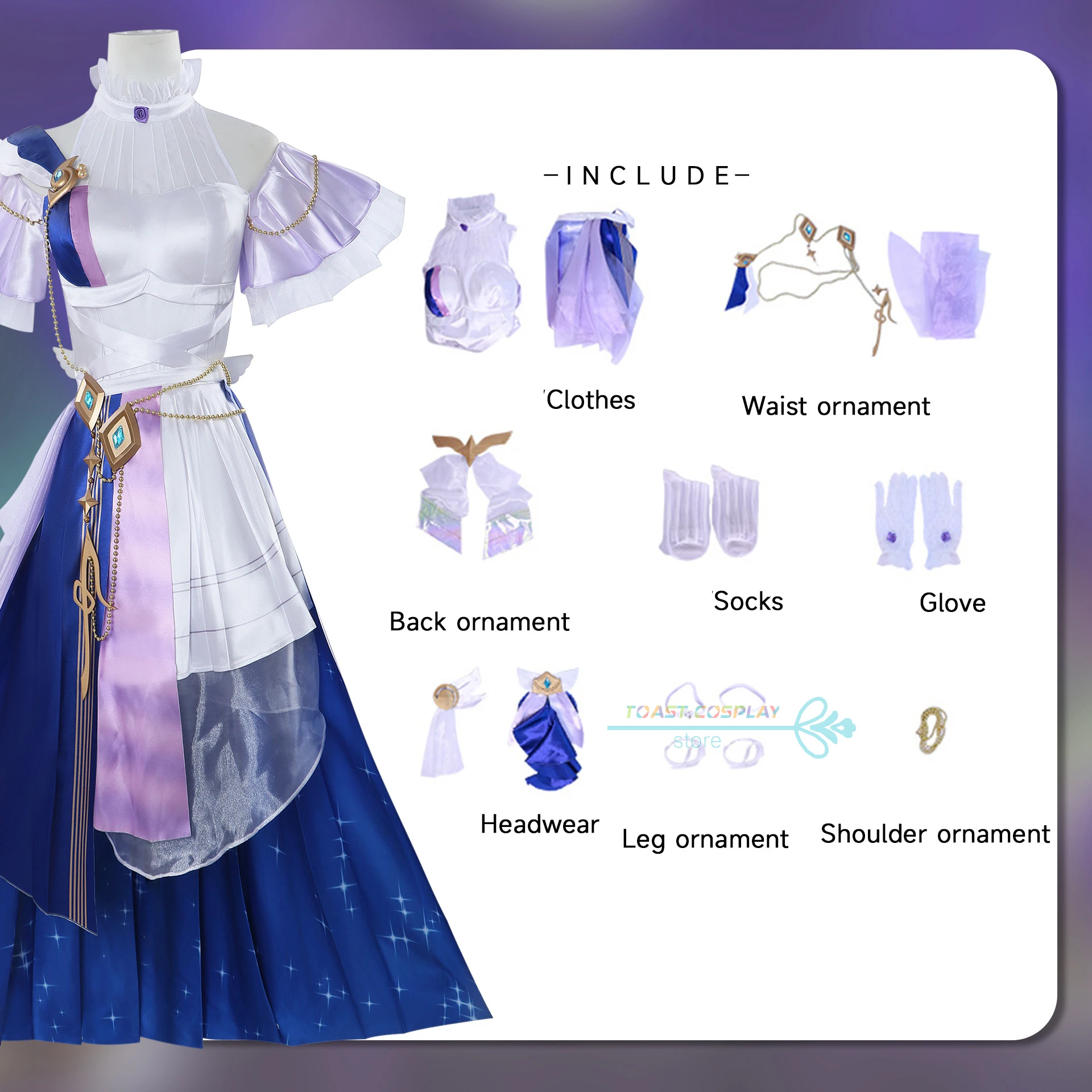 Elysia Косплей Игра Honkai Impact 3rd Cyberangel Костюм Платье Парик Полный комплект Аниме