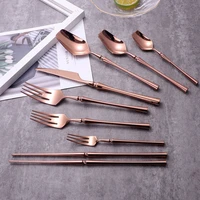 1pc mirror knife spoon fork chopstick set tableware 304 stainless steel cutlery set silverware dinnerware set kitchen tableware