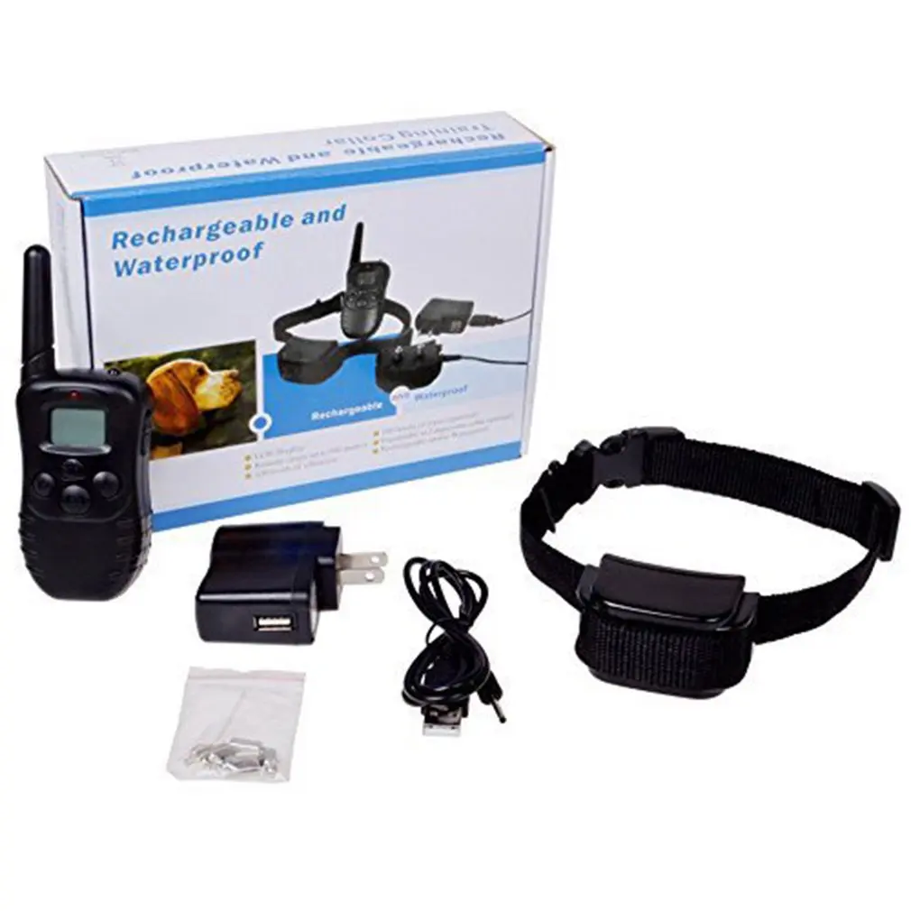 

998DR1 Dog Training Collar 330 yds Remote LCD Dog Shock Collar Rechargeable and Rainproof with Static Shocks Collar