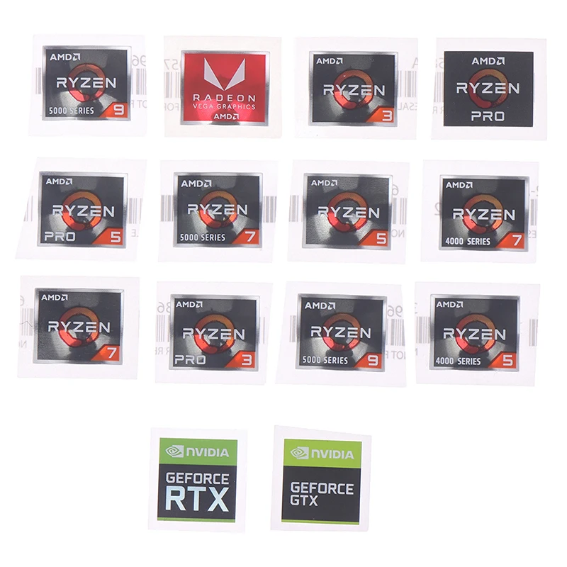 Наклейка серия процессоров AMD ATHLON Ryzen R 3 5 7 с логотипом PRO7 поколения - купить по