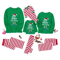 family clothes christmas boys girls pajamas mommy and me clothes cartoon christmas hat blessing pattern costume birthday gifts
