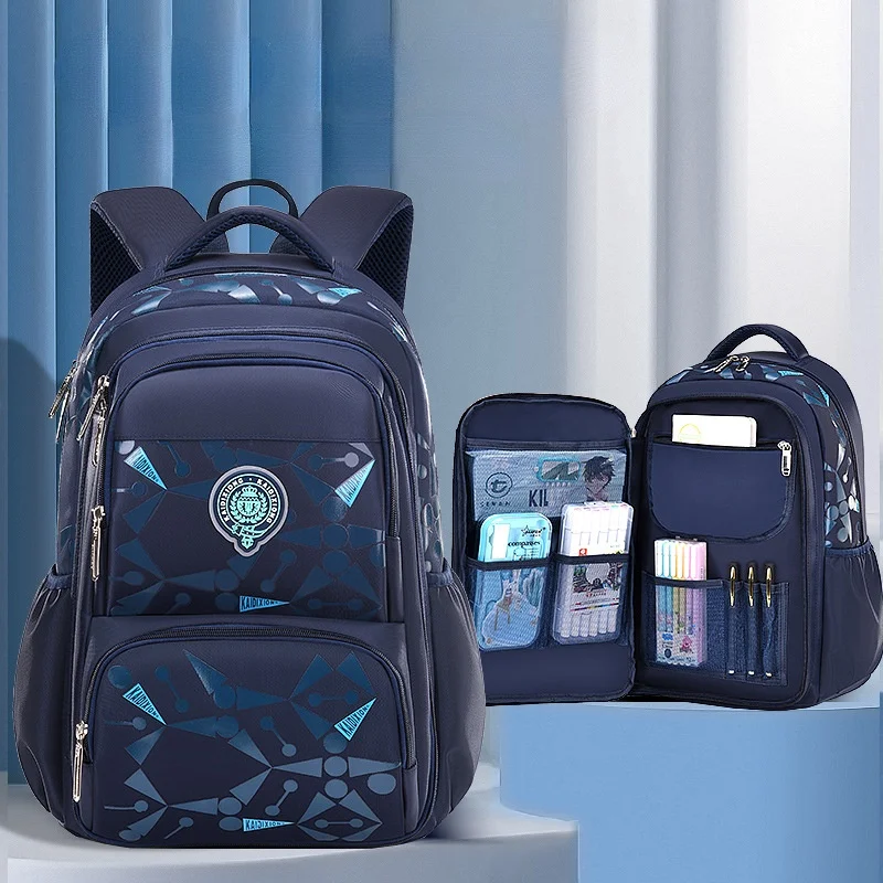 Grade 1-3-6 Primary Students Lightweight School Bags for Boys 2022 New Children High-capacity Fashion Simple Backpacks All-match