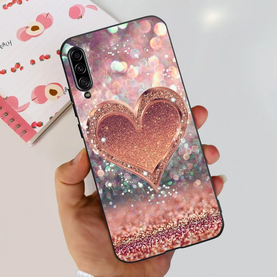 Для Samsung Galaxy A90 5G Чехол Милый динозавр Кошка Мягкий чехол для телефона Мраморный A